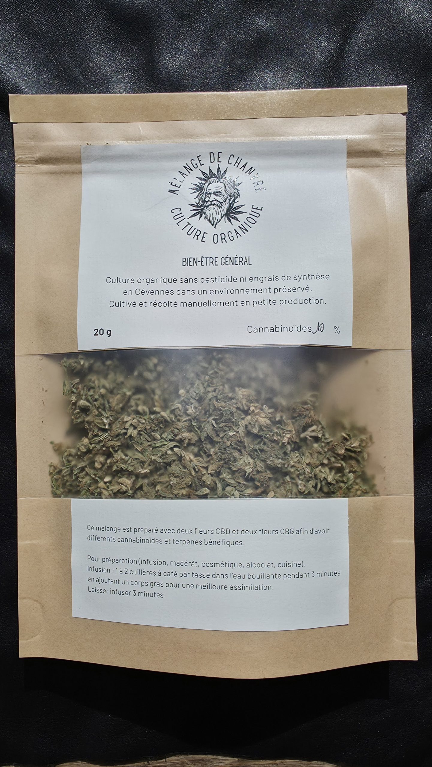Infusion 100% CBG/CBD- Équilibre & Bien-être (20g)